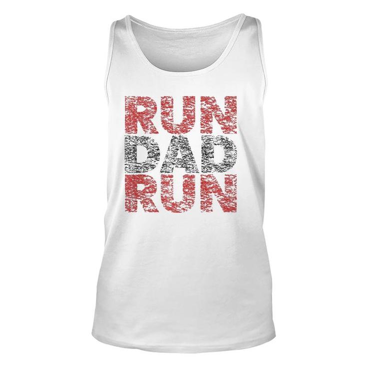 Run Dad Run Marathon Support Team Triathlon Dad Unisex Tank Top