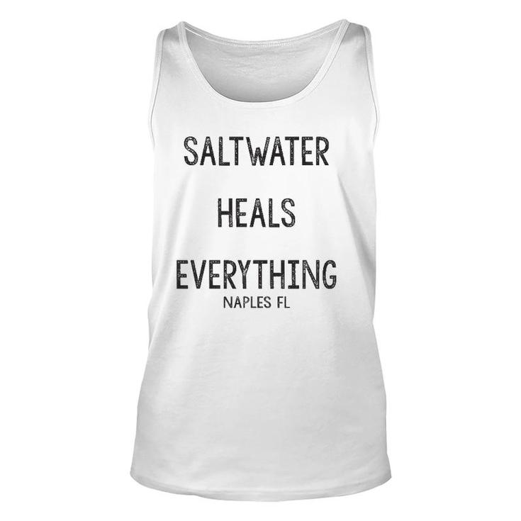 Saltwater Heals Everything Naples Florida Unisex Tank Top