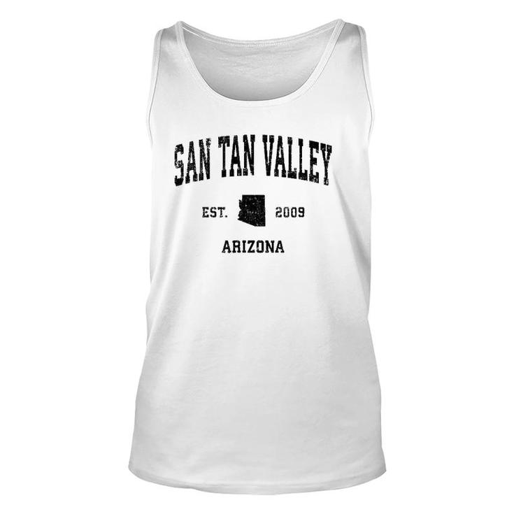San Tan Valley Arizona Az Vintage Sports Design Black Print Unisex Tank Top