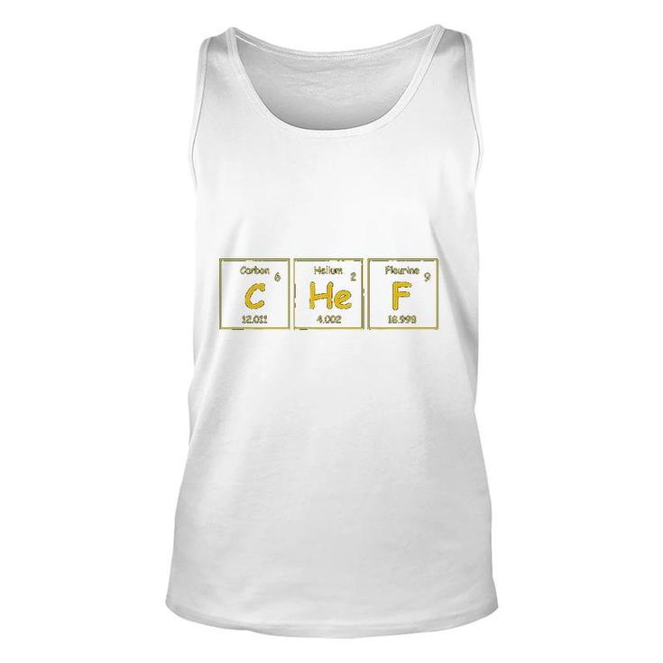 Science Periodic Table Chef Unisex Tank Top