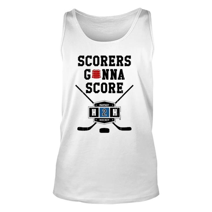Scorers Gonna Score In Fantasy Hockey Unisex Tank Top