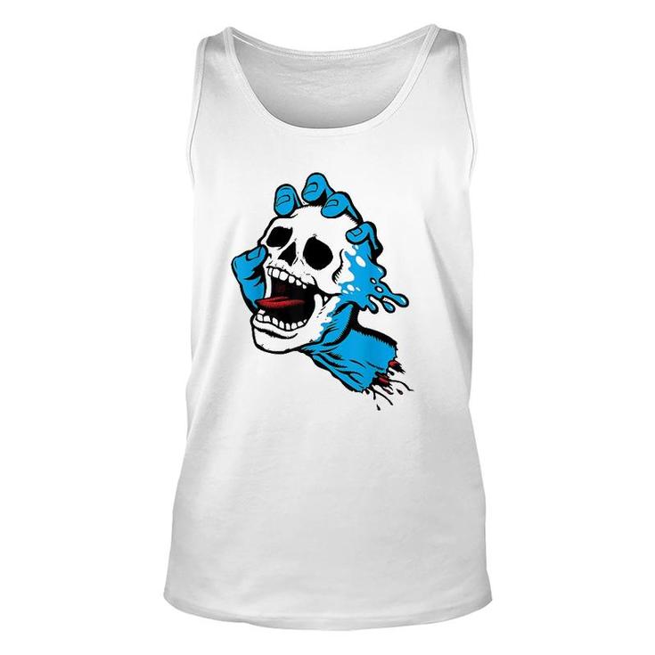 Screaming Skull Hand Unisex Tank Top