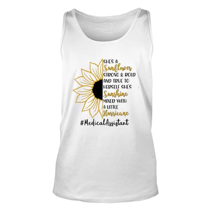 She A Sunflower Medical Assistant Unisex Tank Top