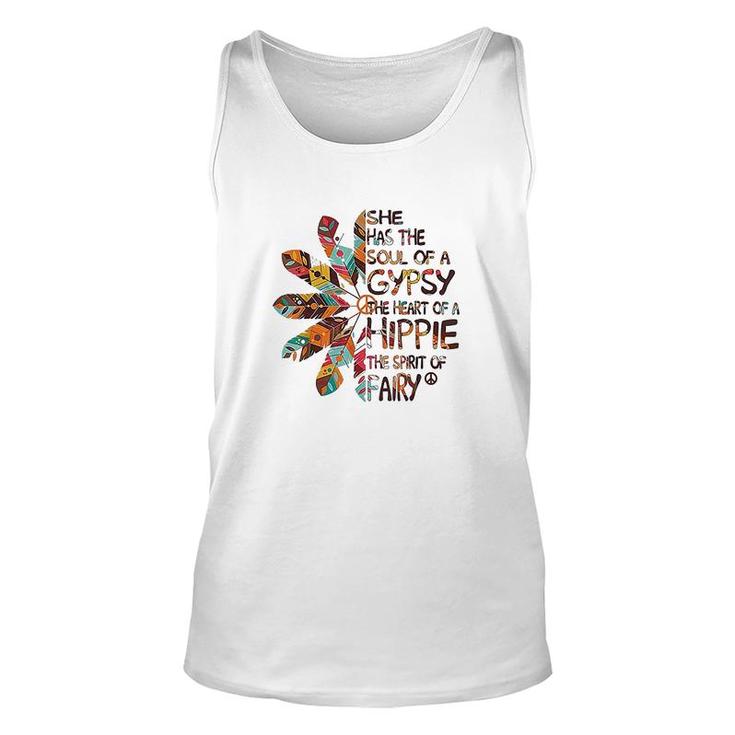 She Has The Soul Of A Gypsy The Heart Of A Hippie Unisex Tank Top