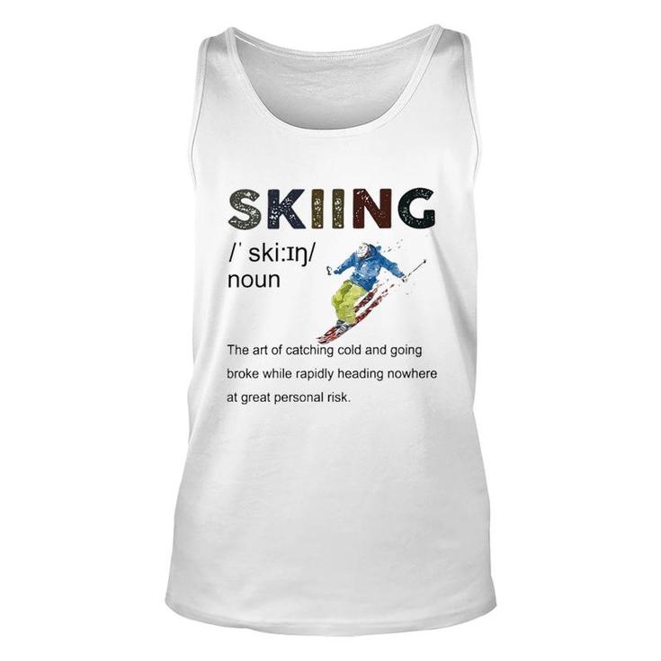 Skiing Definition Unisex Tank Top