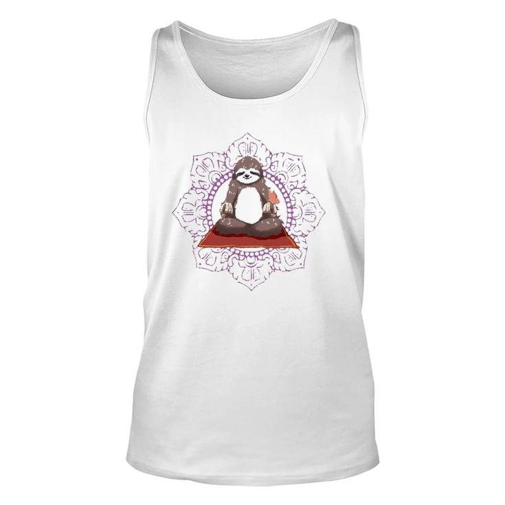 Sloth Yoga Gift I Funny Meditation Workout Tee Unisex Tank Top