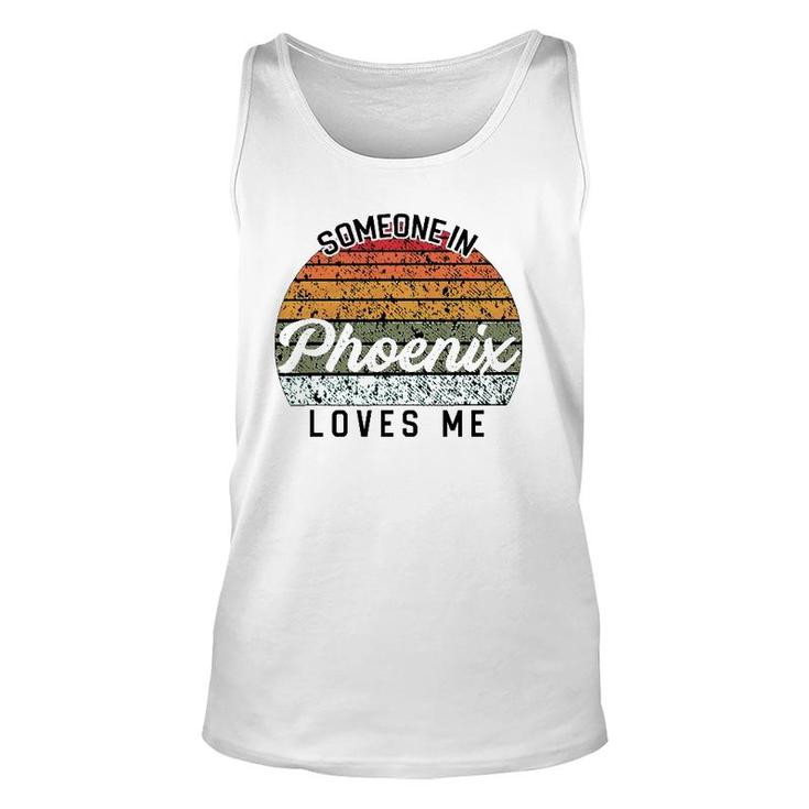 Someone In Phoenix Loves Me United States Family Travel Unisex Tank Top