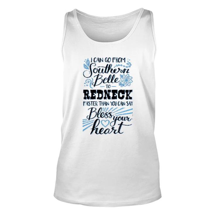 Southern Attitude I Can Go From Southern Unisex Tank Top