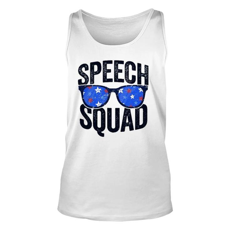 Speech Squad Funny Language Pathologist Teacher Unisex Tank Top