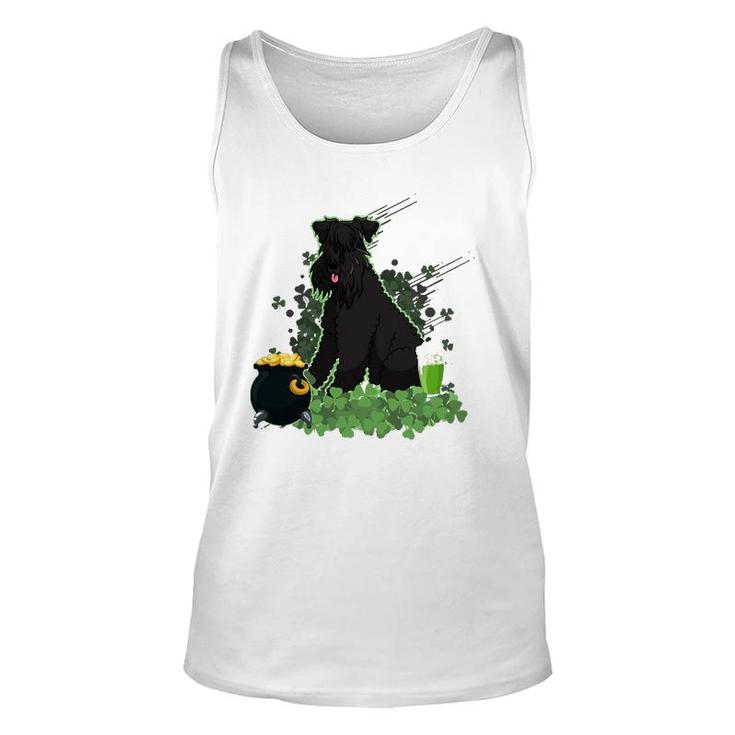 St Patrick's Day Kerry Blue Terrier Dog Unisex Tank Top