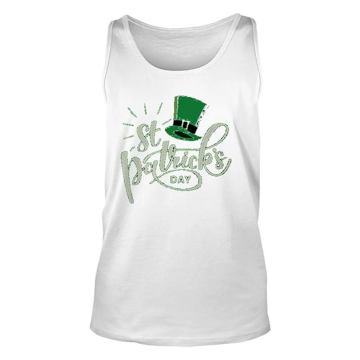 St Patricks Day  Patrick Hat Lucky Unisex Tank Top