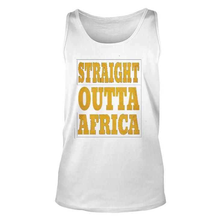 Straight Outta Africa African Black Pride For Women Men Unisex Tank Top