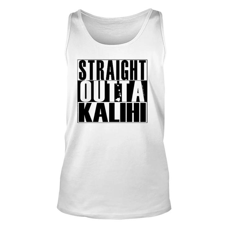 Straight Outta Kalihi Black By Hawaii Nei All Day Pullover Unisex Tank Top