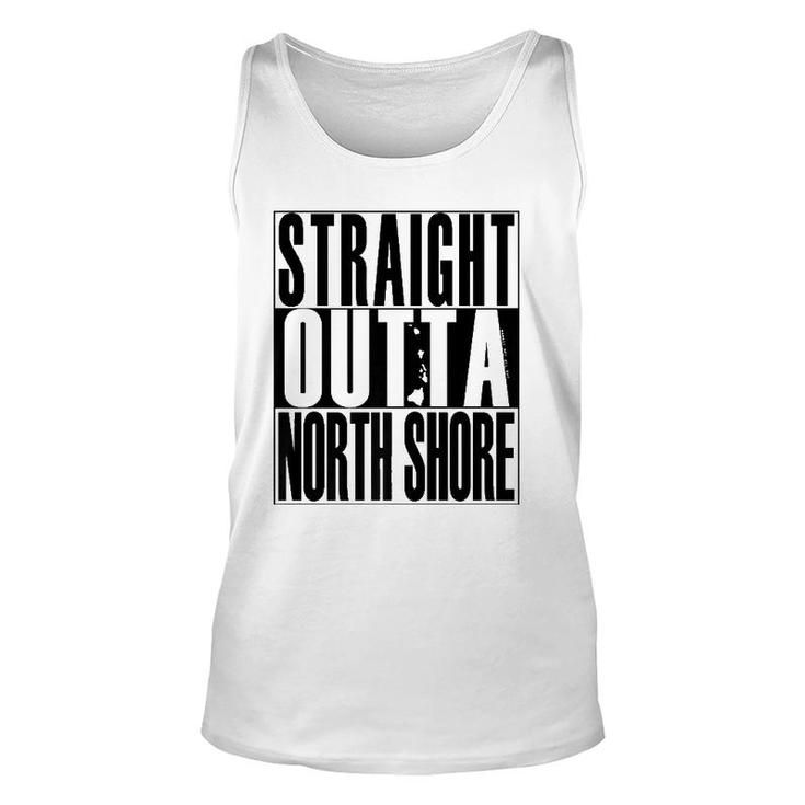 Straight Outta North Shore Black By Hawaii Nei All Day  Unisex Tank Top