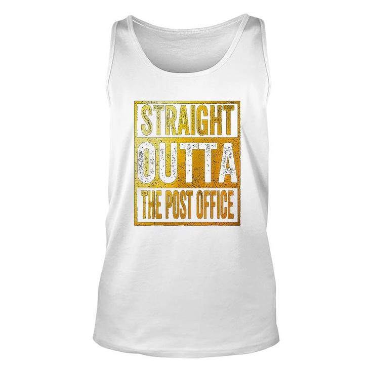 Straight Outta The Post Office  Postal Service Unisex Tank Top