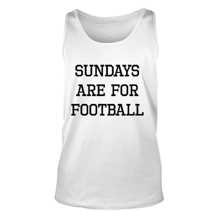 Sundays Are For Football Unisex Tank Top