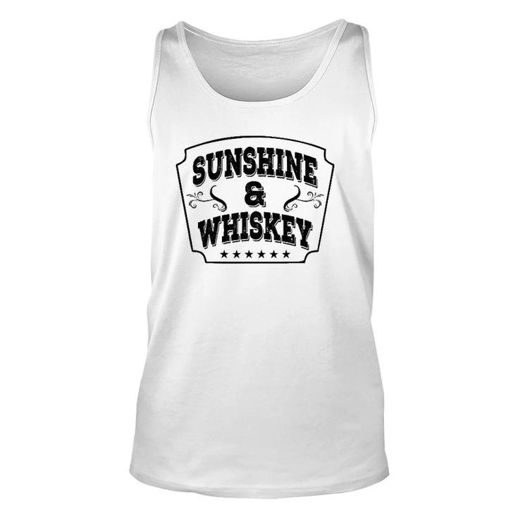 Sunshine & Whiskey Summer Whiskey Great Gift Fun Unisex Tank Top