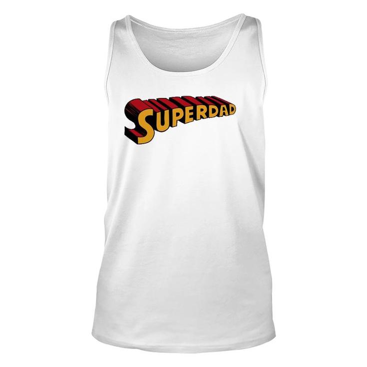 Super Dad Superdad Funny Superhero Dad Unisex Tank Top