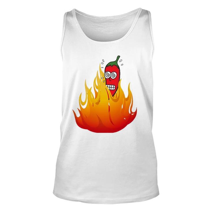 Super Hot Pepper Eating Contest Ghost Peppers Unisex Tank Top