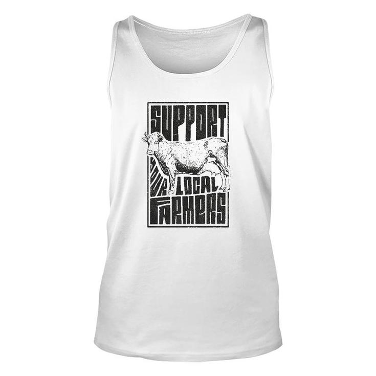 Support Your Local Farmers Proud Farming Unisex Tank Top