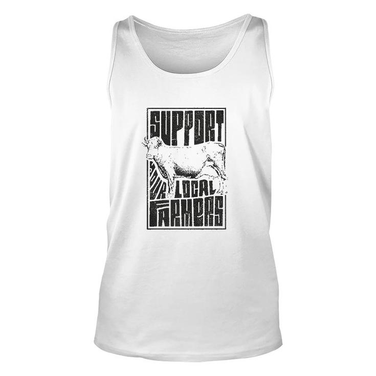Support Your Local Farmers Proud Farming Unisex Tank Top