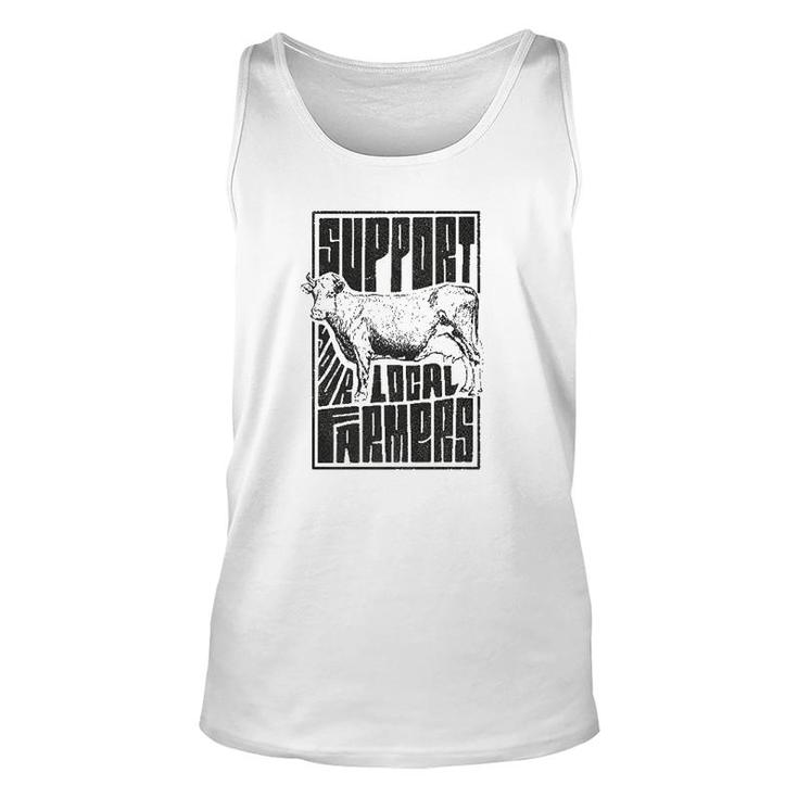 Support Your Local Farmersproud Farming Unisex Tank Top