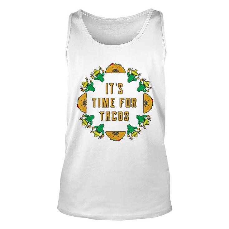 Taco Pun Its Time For Taco Unisex Tank Top