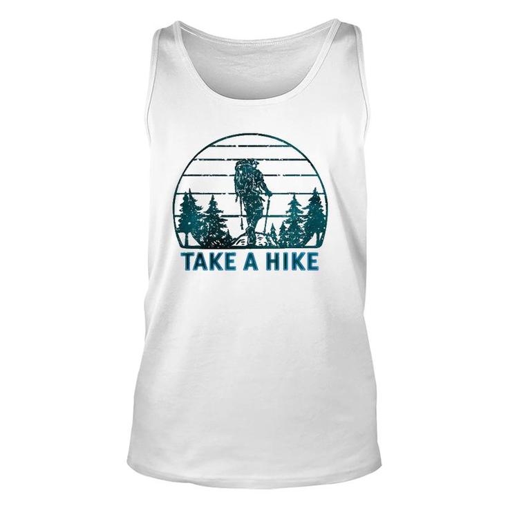 Take A Hike Beautiful Snowy Forest Hiker Unisex Tank Top