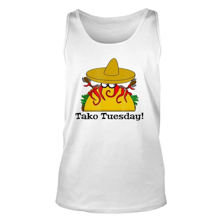Tako Tuesday - Funny Octopus Tacos Unisex Tank Top