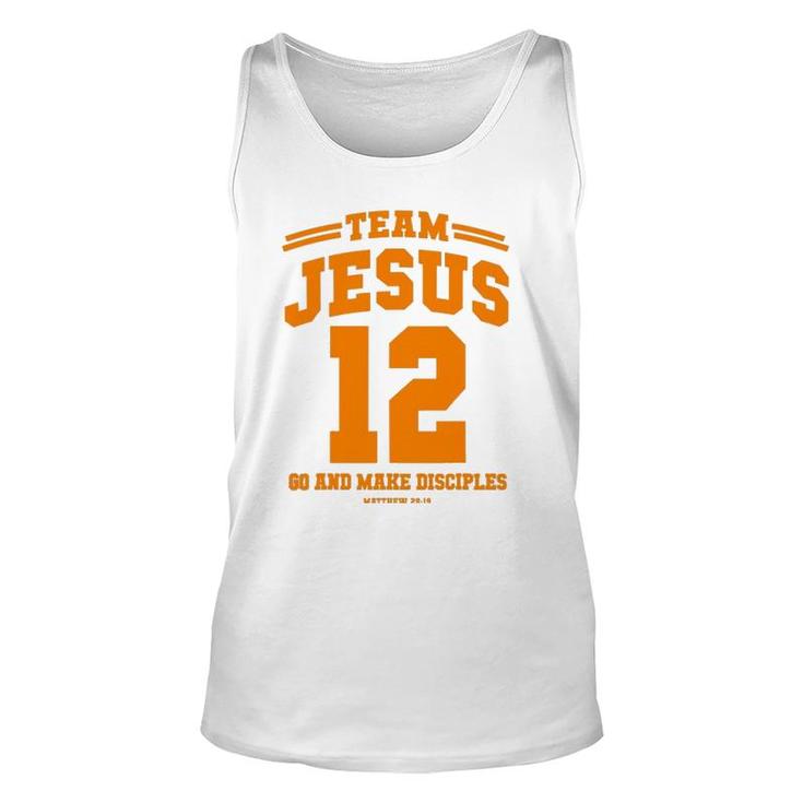 Team Jesus Go And Make Disciples Christian Gift Tee Unisex Tank Top