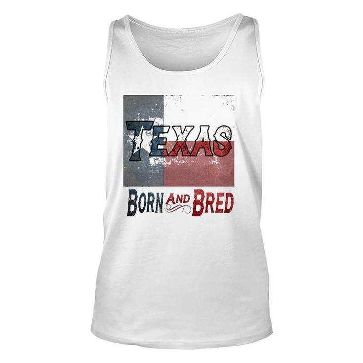 Texas Born And Bred Tee Unisex Tank Top