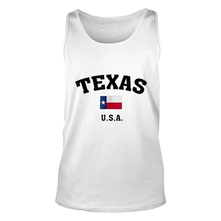 Texas Usa Flag Unisex Tank Top