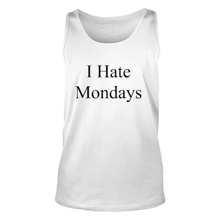 The Memes Archive I Hate Monday Unisex Tank Top