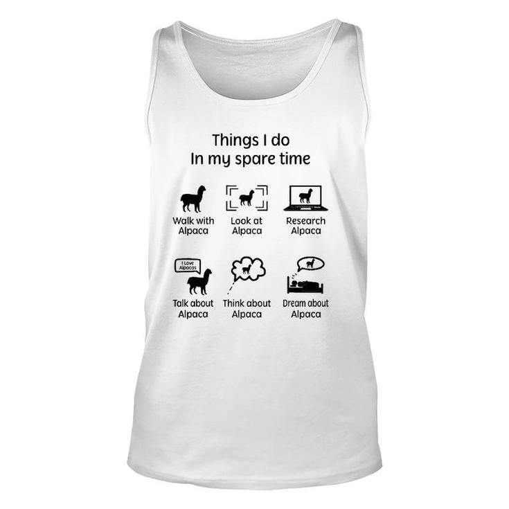 Things I Do - Alpaca Lover Gift Unisex Tank Top