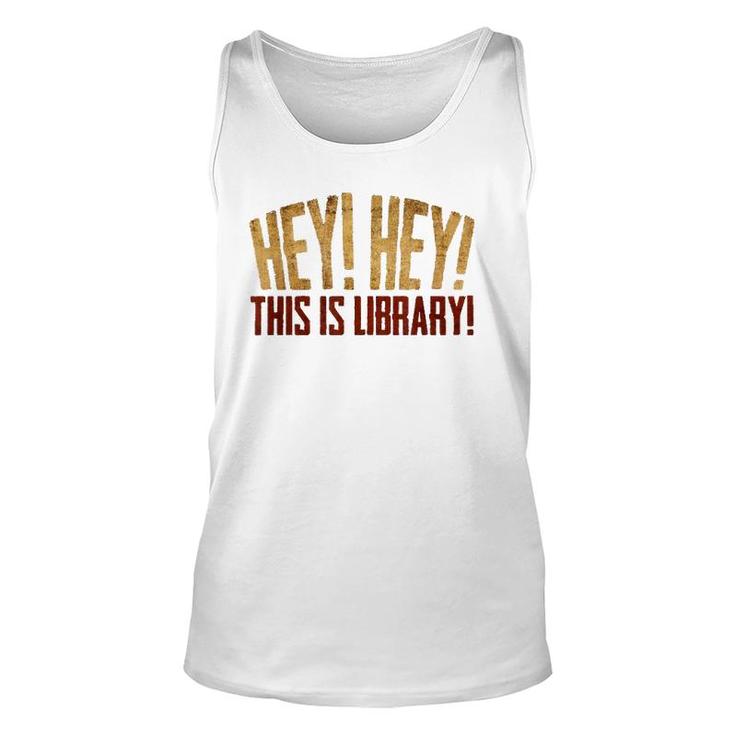 This Is Library Librarian Book Lover For Teachers Unisex Tank Top