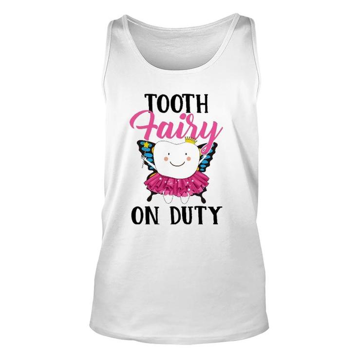 Tooth Fairy On Duty Dental Hygienist Dental Assistant Unisex Tank Top