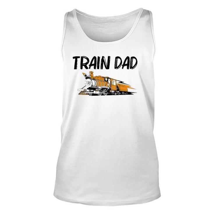 Train Gift For Dad Men Cool Locomotives Train Conductors Unisex Tank Top