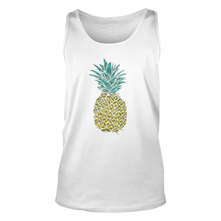 Trendy Tropical Pineapple Unisex Tank Top