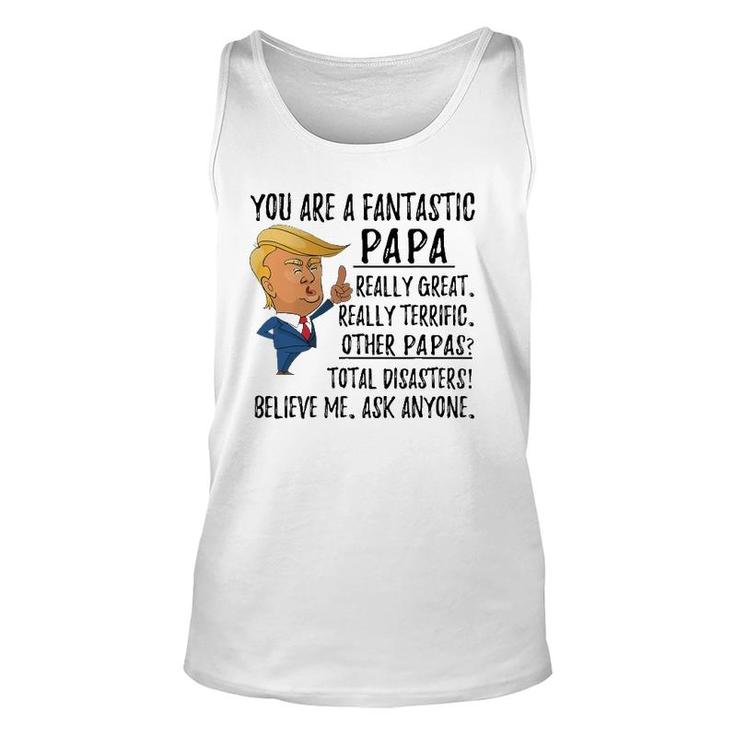 Trump Father's Day Grandpa You Are Fantastic Papa Tank Top