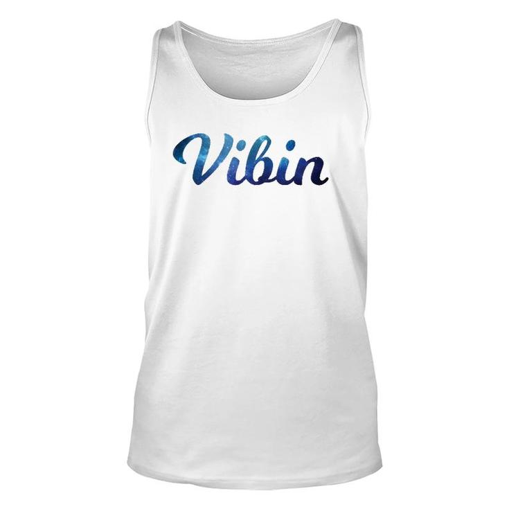 Vibin Colorful Galaxy Chilling Gift Unisex Tank Top