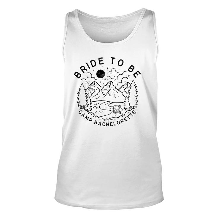 Vintage Bride To Be Camp Bachelorette Party Matching Gift Unisex Tank Top