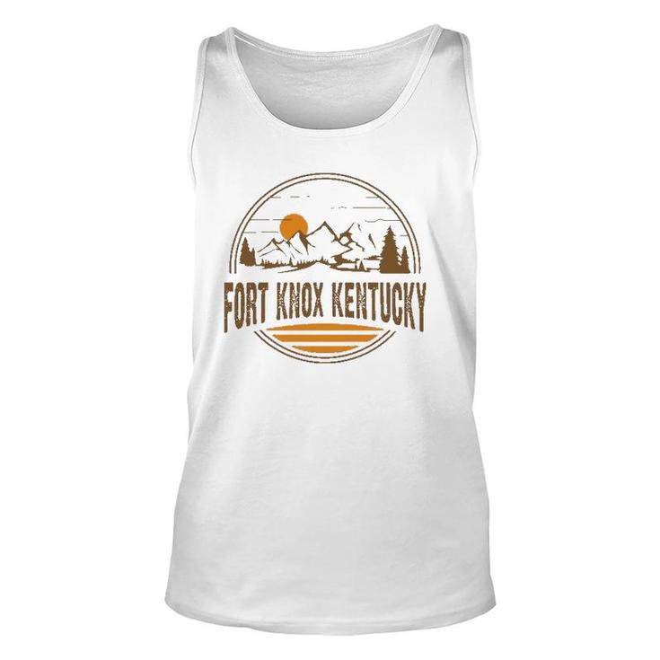 Vintage Fort Knox, Kentucky Mountain Hiking Souvenir Print Unisex Tank Top
