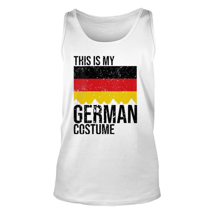 Vintage This Is My German Flag Costume For Halloween V-Neck Tank Top