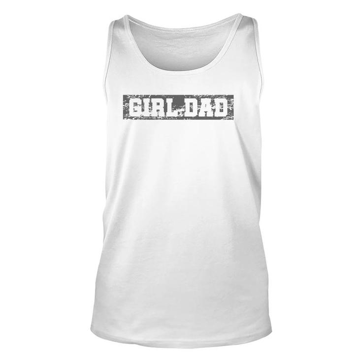 Vintage Girl Dad For Men Retro Proud Father Of Girls Unisex Tank Top