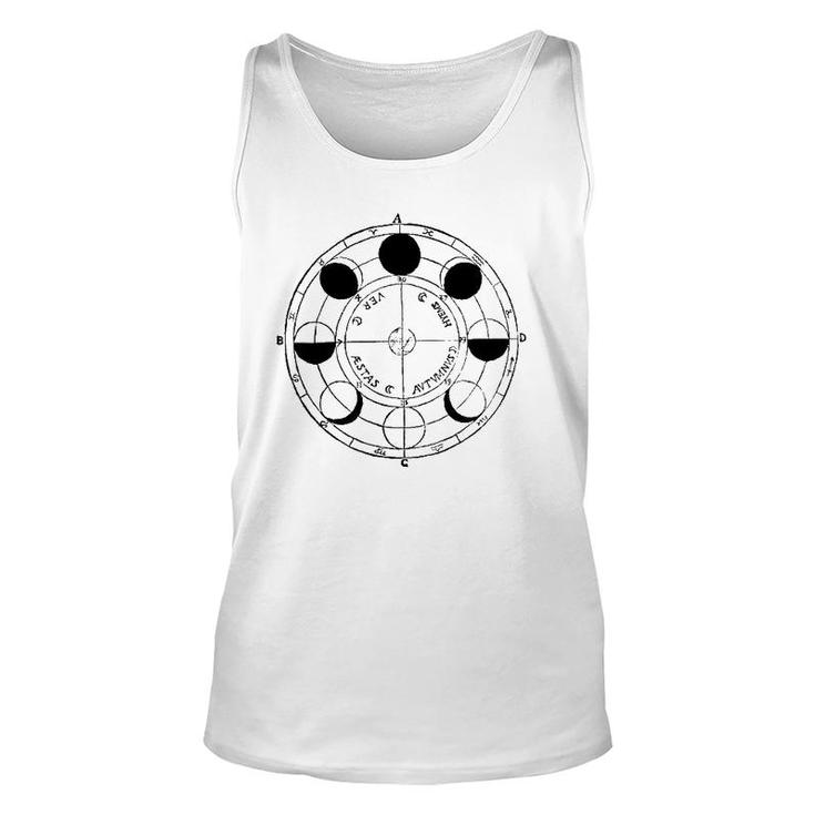 Vintage Lunar Moon Phase Astronomy Astrology Space Unisex Tank Top