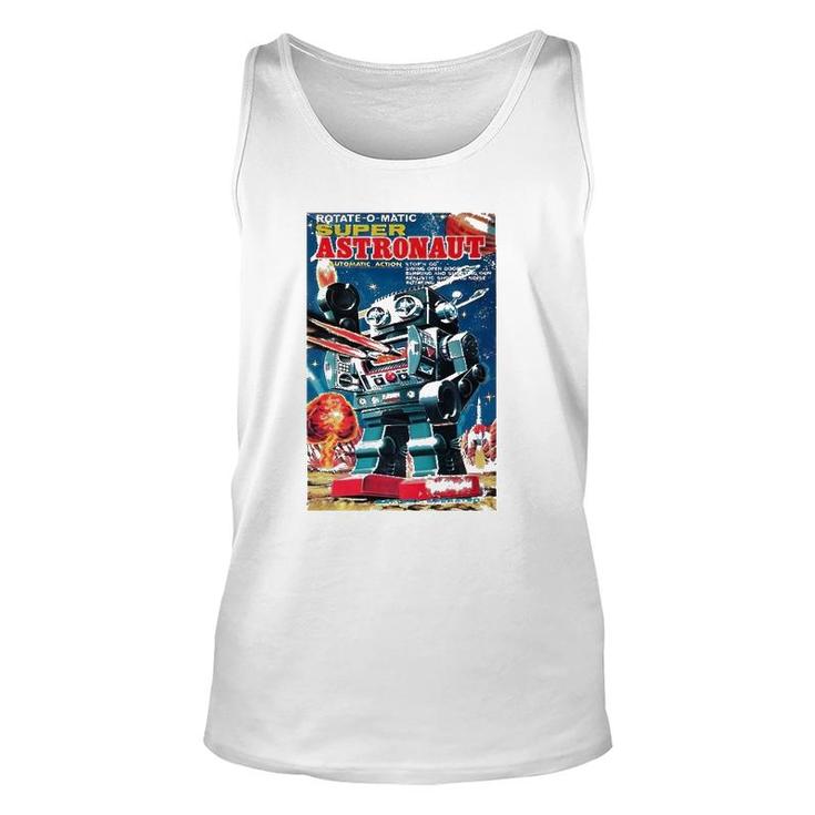 Vintage Graphic Super Astronaut Robot Retro Old Japanese Toy Tank Top