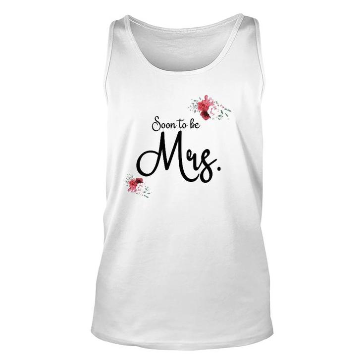 Womens Wedding For Her Future Wife Soon To Be Mrs Bride Tank Top