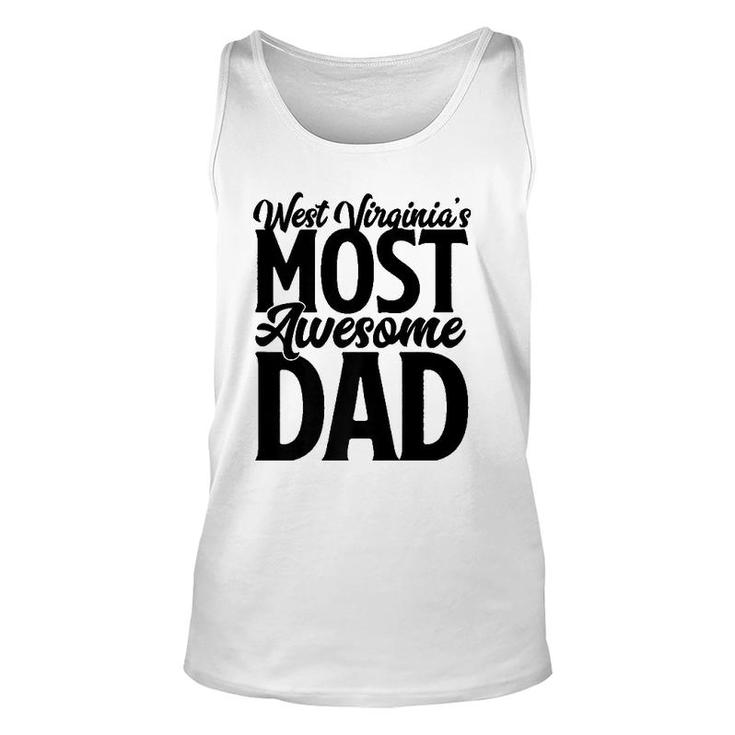 West Virginia Dad Gift Son Wife Best Awesome Father Unisex Tank Top