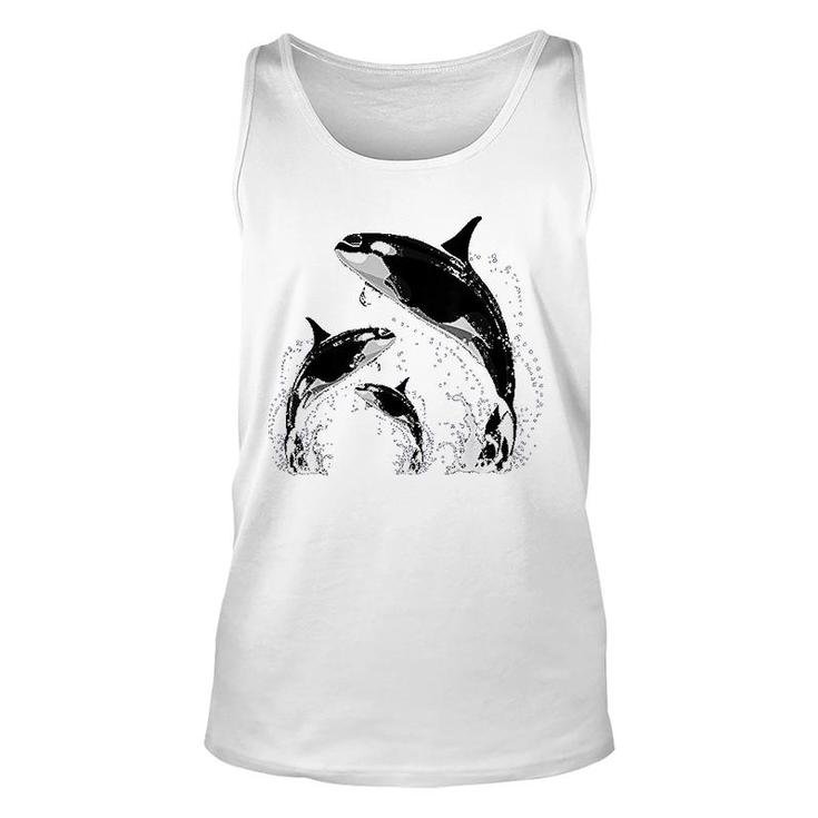 Whale Jumping Killer Whales Killer Unisex Tank Top