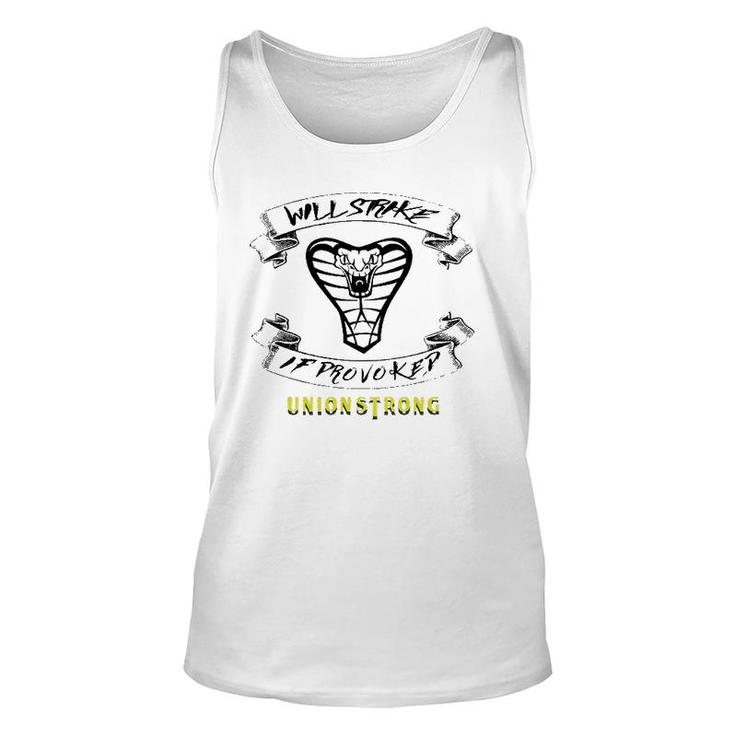 Will Strike If Provoked Union Strong Unisex Tank Top